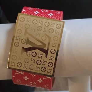 Fashion Jewelry Red and Gold Bracelet